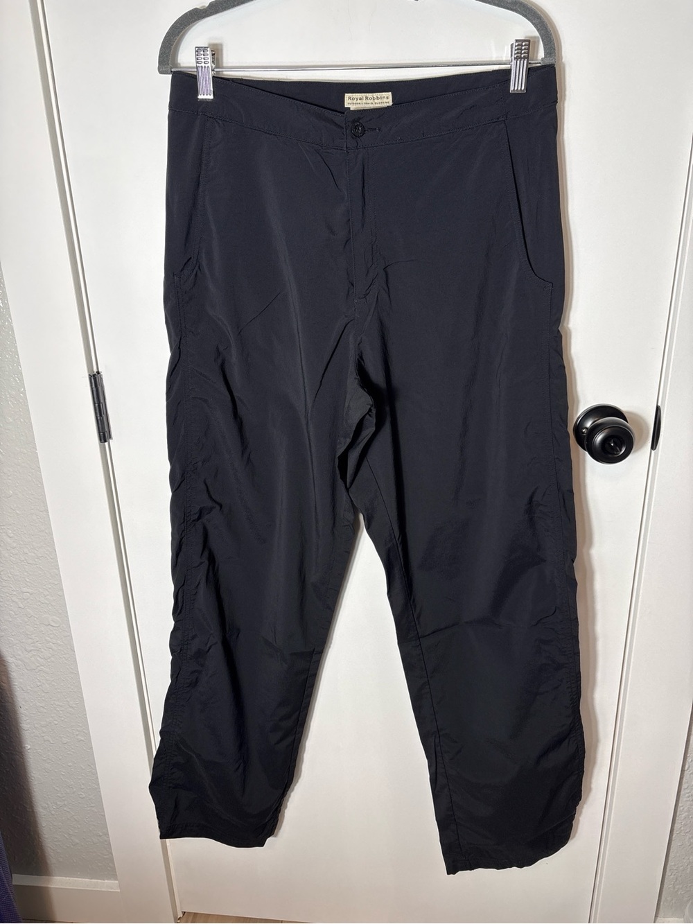 Royal Robbins Black Hiking Outdoor Pants Size 12 Lightweight Trail Pants
